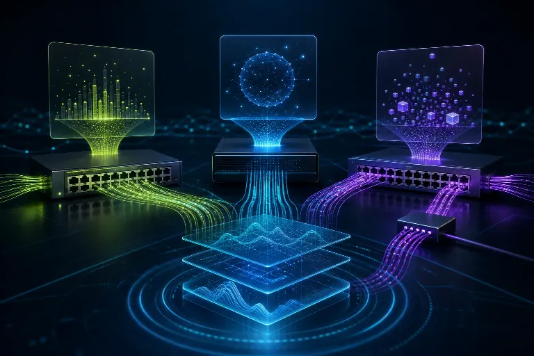 Ağ İzleme Teknolojileri: NetFlow, sFlow ve Port Mirroring Nedir, Ne Değildir? için Flowtrion teknik blog görseli